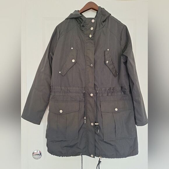 Urban Republic black  rain coat size L - Picture 1 of 6